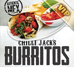 美食宣传海报：Chilli Jacks Burrito Poster